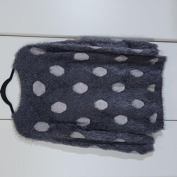 Joseph A. Gray Soft Fuzzy Polka-Dot Sweater  Size Large - Picture 3 of 7